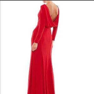 Mac Duggal Long Sleeve Trumpet Gown